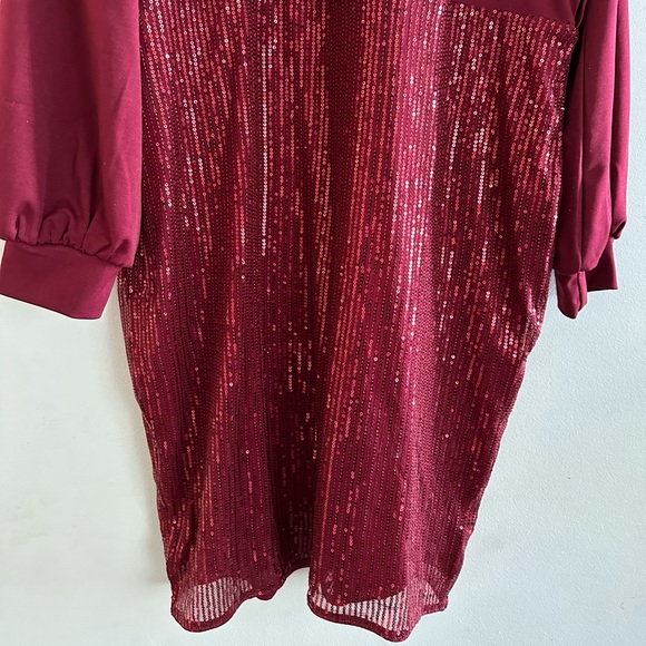 Grace Karin| Midi Sequined Long Sleeve Cocktail Dress - Picture 9 of 15